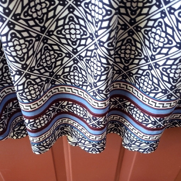 Cato Navy and White Tunic Top - Picture 8 of 13